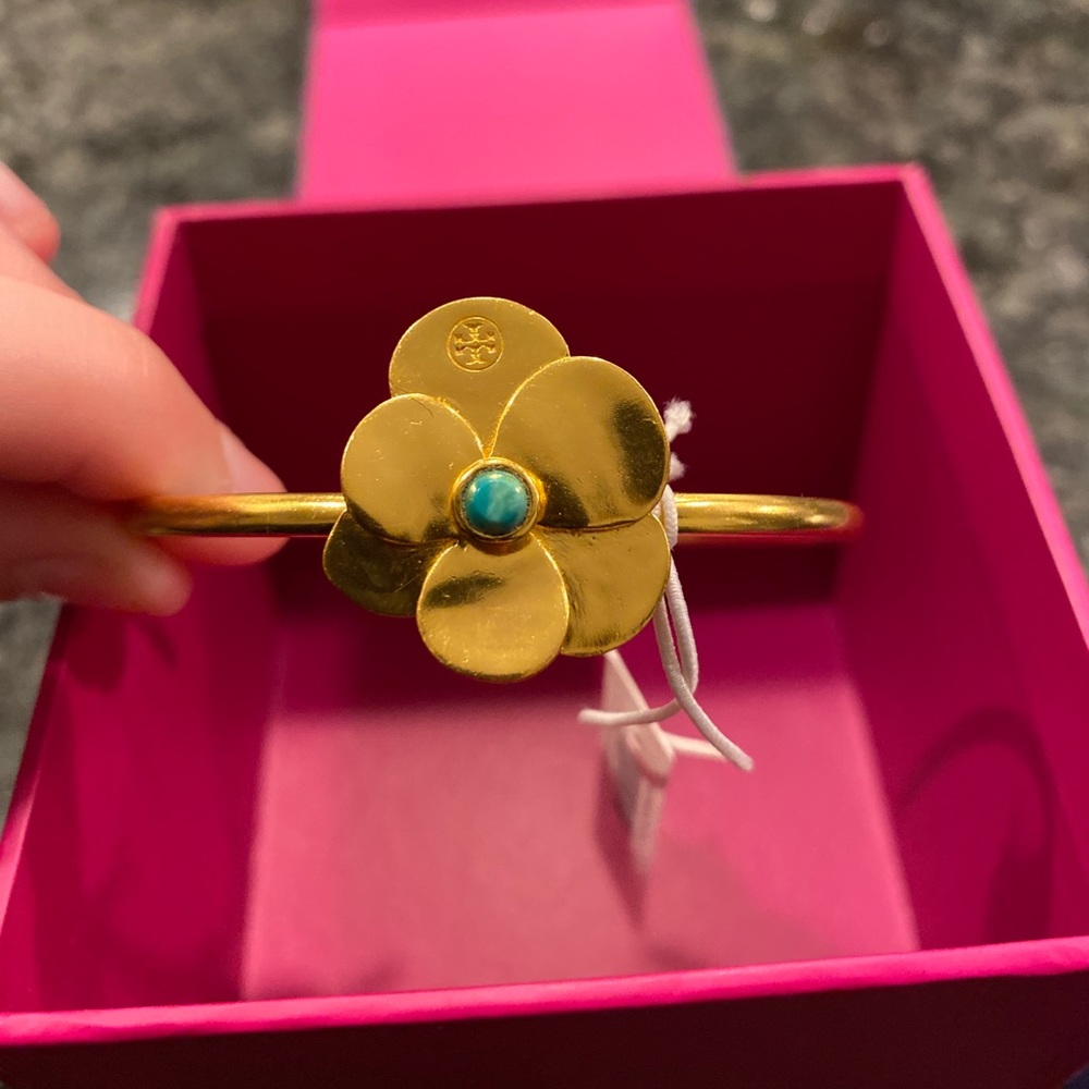 NWT Tory Burch Flower Petal Cuff